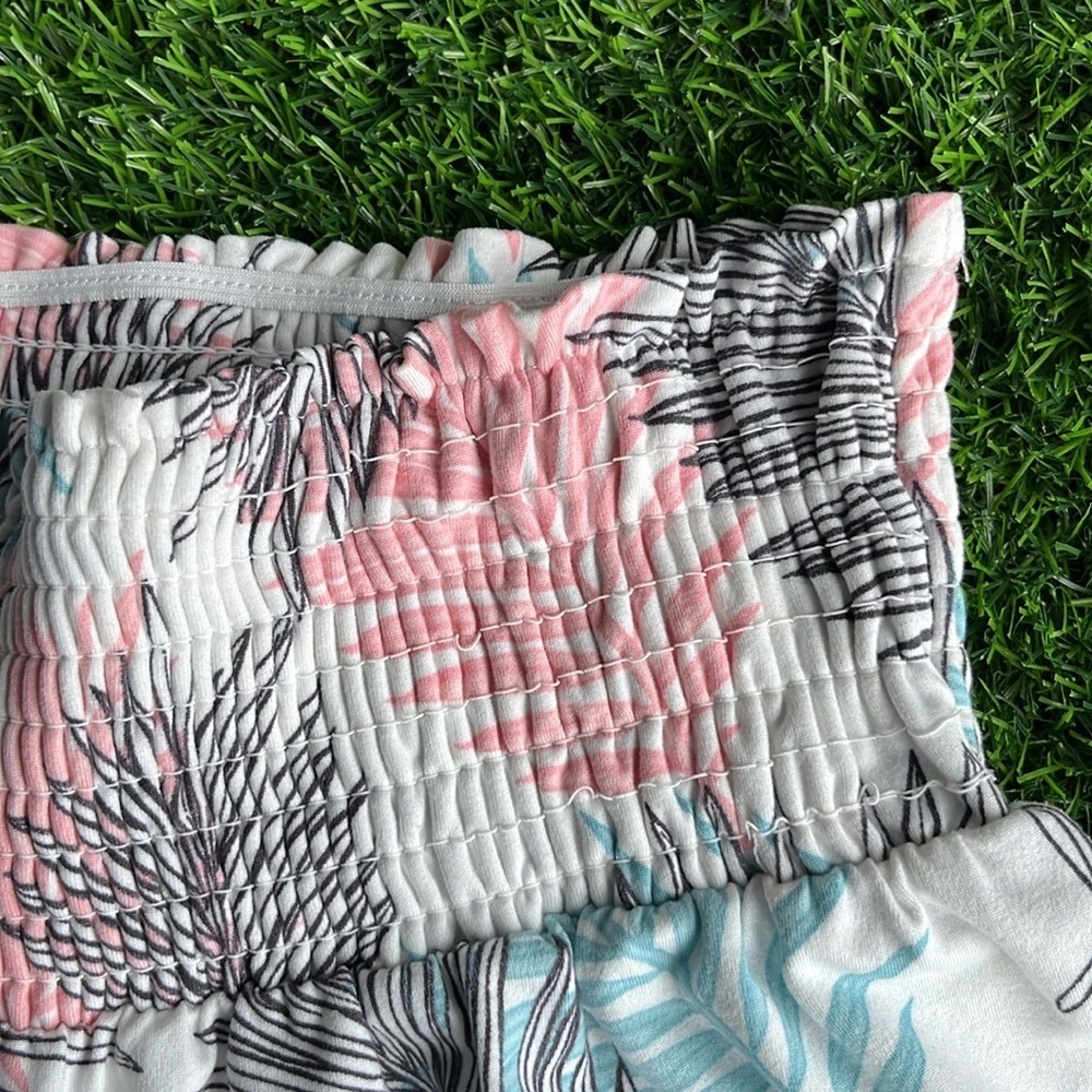 SHOSHO Tropical Palm Leaf Shorts size large - Picture 4 of 6